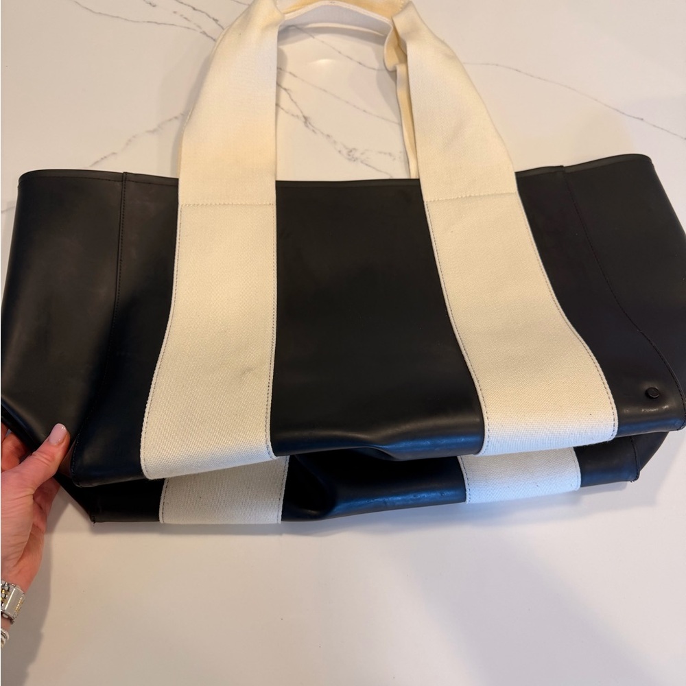 STATE Wellington  Black and White Tote Bag